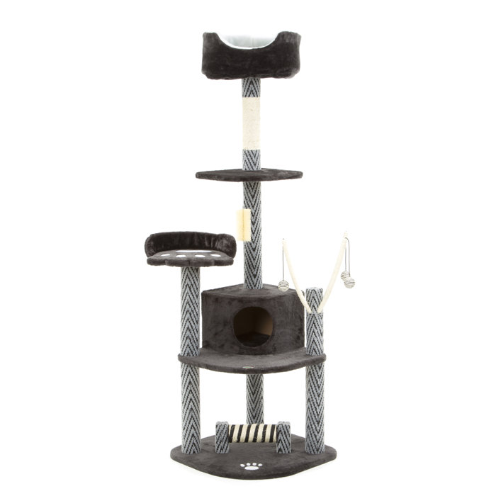 Go Pet Club 62'' H Cat Tree & Reviews Wayfair